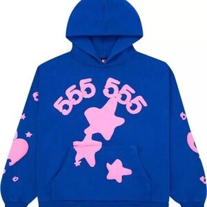 Blue Beluga Sp5der Hoodie size M